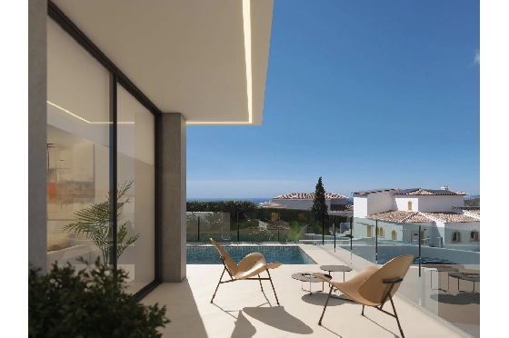 Villa in Benitachell(Cumbre del Sol) zu verkaufen, Woongedeelte 165 m², Grondstuk 963 m², 3 Slaapkamers, 3 Badkamers, Pool, ref.: VA-24182-5