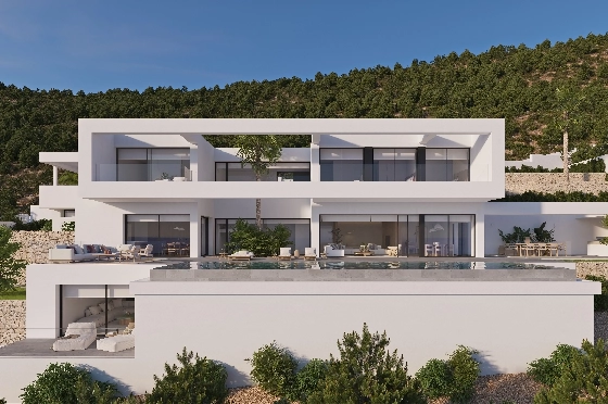 Villa in Benissa(Benissa) zu verkaufen, Woongedeelte 434 m², + Fussbodenheizung, Klimaanlage, Grondstuk 1510 m², 4 Slaapkamers, 6 Badkamers, Pool, ref.: VA-24551-2