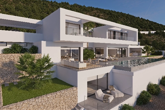 Villa in Benissa(Benissa) zu verkaufen, Woongedeelte 434 m², + Fussbodenheizung, Klimaanlage, Grondstuk 1510 m², 4 Slaapkamers, 6 Badkamers, Pool, ref.: VA-24551-3