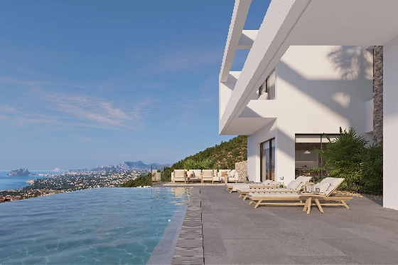 Villa in Benissa(Benissa) zu verkaufen, Woongedeelte 434 m², + Fussbodenheizung, Klimaanlage, Grondstuk 1510 m², 4 Slaapkamers, 6 Badkamers, Pool, ref.: VA-24551-4