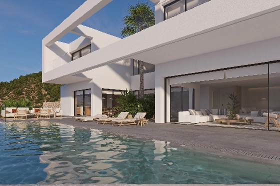 Villa in Benissa(Benissa) zu verkaufen, Woongedeelte 434 m², + Fussbodenheizung, Klimaanlage, Grondstuk 1510 m², 4 Slaapkamers, 6 Badkamers, Pool, ref.: VA-24551-5