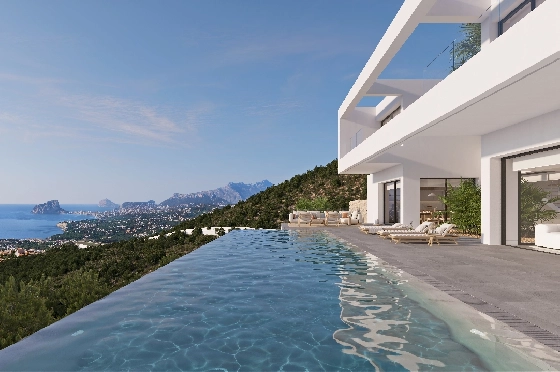 Villa in Benissa(Benissa) zu verkaufen, Woongedeelte 434 m², + Fussbodenheizung, Klimaanlage, Grondstuk 1510 m², 4 Slaapkamers, 6 Badkamers, Pool, ref.: VA-24551-6