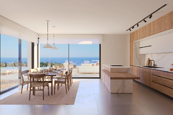 Villa in Benissa(Benissa) zu verkaufen, Woongedeelte 434 m², + Fussbodenheizung, Klimaanlage, Grondstuk 1510 m², 4 Slaapkamers, 6 Badkamers, Pool, ref.: VA-24551-8