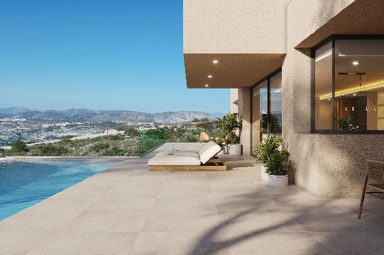 Villa in Benitachell(Cumbre del Sol) zu verkaufen, Woongedeelte 239 m², + Fussbodenheizung, Klimaanlage, Grondstuk 1054 m², 4 Slaapkamers, 5 Badkamers, Pool, ref.: VA-24679-2