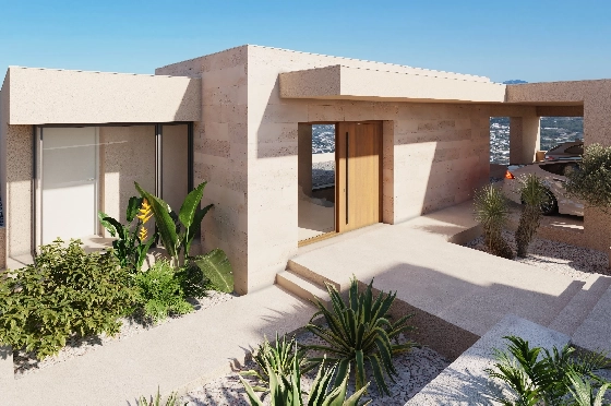 Villa in Benitachell(Cumbre del Sol) zu verkaufen, Woongedeelte 239 m², + Fussbodenheizung, Klimaanlage, Grondstuk 1054 m², 4 Slaapkamers, 5 Badkamers, Pool, ref.: VA-24679-3
