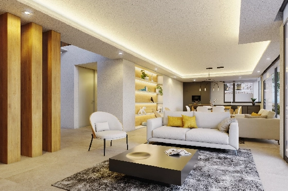 Villa in Benitachell(Cumbre del Sol) zu verkaufen, Woongedeelte 239 m², + Fussbodenheizung, Klimaanlage, Grondstuk 1054 m², 4 Slaapkamers, 5 Badkamers, Pool, ref.: VA-24679-6