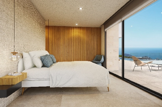 Villa in Benitachell(Cumbre del Sol) zu verkaufen, Woongedeelte 239 m², + Fussbodenheizung, Klimaanlage, Grondstuk 1054 m², 4 Slaapkamers, 5 Badkamers, Pool, ref.: VA-24679-7