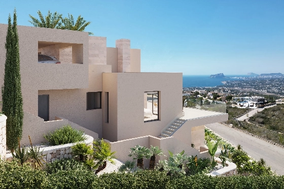 Villa in Benitachell(Cumbre del Sol) zu verkaufen, Woongedeelte 239 m², + Fussbodenheizung, Klimaanlage, Grondstuk 1054 m², 4 Slaapkamers, 5 Badkamers, Pool, ref.: VA-24679-8