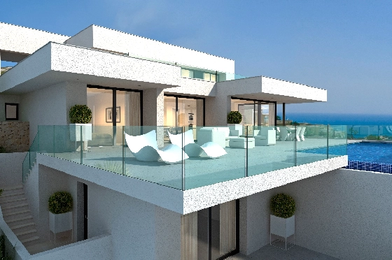 Villa in Benitachell(Cumbre del Sol) zu verkaufen, Woongedeelte 260 m², Grondstuk 997 m², 3 Slaapkamers, 4 Badkamers, Pool, ref.: VA-22449-2