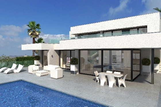 Villa in Benitachell(Cumbre del Sol) zu verkaufen, Woongedeelte 260 m², Grondstuk 997 m², 3 Slaapkamers, 4 Badkamers, Pool, ref.: VA-22449-3
