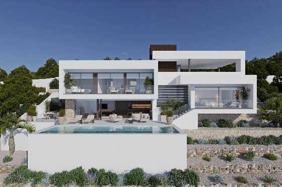 Villa in Altea(Altea) zu verkaufen, Woongedeelte 249 m², Grondstuk 1006 m², 4 Slaapkamers, 5 Badkamers, Pool, ref.: VA-24652-4