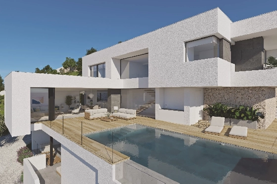 Villa in Benitachell(Cumbre del Sol) zu verkaufen, Woongedeelte 193 m², Grondstuk 880 m², 3 Slaapkamers, 3 Badkamers, Pool, ref.: VA-24412-2
