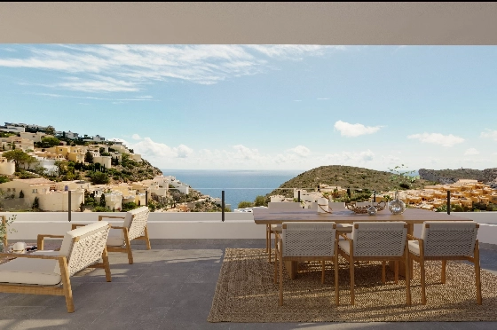 Apartment in Benitachell(Cumbre del Sol) zu verkaufen, Woongedeelte 117 m², 3 Slaapkamers, 2 Badkamers, Pool, ref.: VA-PG067-38