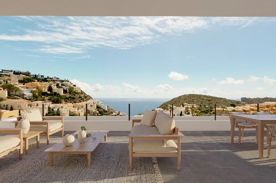 Apartment in Benitachell(Cumbre del Sol) zu verkaufen, Woongedeelte 105 m², 3 Slaapkamers, 2 Badkamers, Pool, ref.: VA-PG071-41