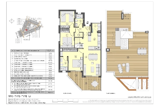 Penthouse Apartment in Torrevieja zu verkaufen, Woongedeelte 199 m², Zustand Erstbezug, 3 Slaapkamers, 2 Badkamers, Pool, ref.: HA-TON-271-A04-10