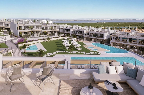 Penthouse Apartment in Torrevieja zu verkaufen, Woongedeelte 199 m², Zustand Erstbezug, 3 Slaapkamers, 2 Badkamers, Pool, ref.: HA-TON-271-A04-8