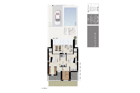 Reihenhaus in Dolores zu verkaufen, Wohnfläche 144 m², Zustand Erstbezug, Klimaanlage, Grundstück 190 m², 3 Schlafzimmer, 2 Badezimmer, Pool, ref.: HA-DON-115-R01-20