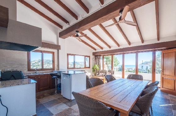 Villa in Moraira zu verkaufen, Woongedeelte 285 m², Bouwjaar 2015, Klimaanlage, Grondstuk 960 m², 4 Slaapkamers, 3 Badkamers, Pool, ref.: AM-12646DR-16