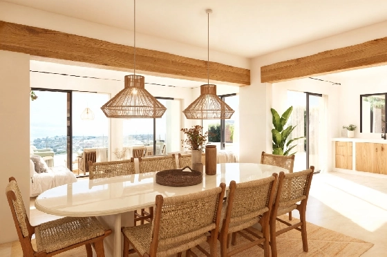 Villa in Moraira zu verkaufen, Woongedeelte 185 m², Bouwjaar 2026, Klimaanlage, Grondstuk 778 m², 4 Slaapkamers, 4 Badkamers, Pool, ref.: AM-12682DA-12