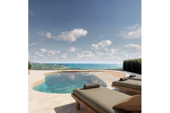 Villa in Moraira zu verkaufen, Woongedeelte 185 m², Bouwjaar 2026, Klimaanlage, Grondstuk 778 m², 4 Slaapkamers, 4 Badkamers, Pool, ref.: AM-12682DA-4