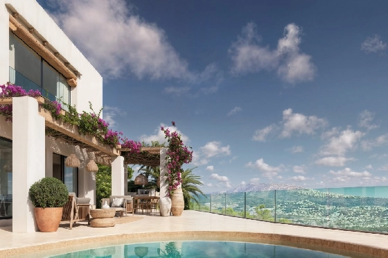 Villa in Moraira zu verkaufen, Woongedeelte 185 m², Bouwjaar 2026, Klimaanlage, Grondstuk 778 m², 4 Slaapkamers, 4 Badkamers, Pool, ref.: AM-12682DA-6