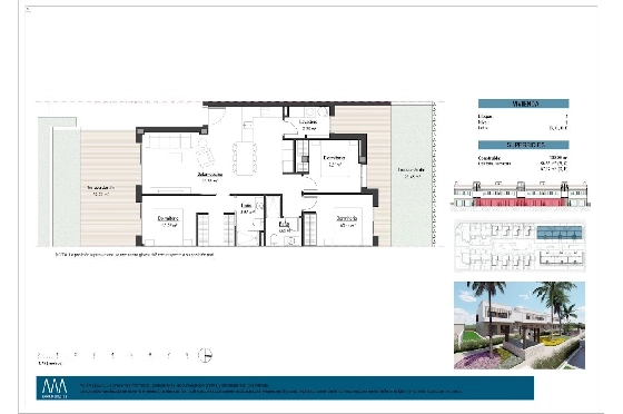 Erdgeschoss Apartment in Los Alcazares zu verkaufen, Woongedeelte 101 m², Zustand Erstbezug, 3 Slaapkamers, 2 Badkamers, Pool, ref.: HA-LAN-451-A01-11