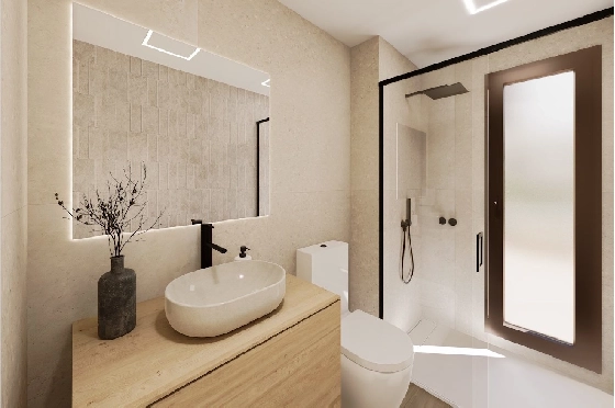 Villa in Los Alcazares zu verkaufen, Woongedeelte 129 m², Zustand Erstbezug, Grondstuk 202 m², 3 Slaapkamers, 2 Badkamers, Pool, ref.: HA-LAN-451-E01-6