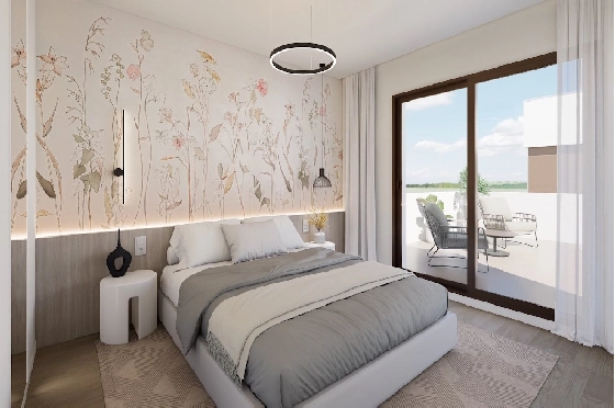 Villa in Los Alcazares zu verkaufen, Woongedeelte 129 m², Zustand Erstbezug, Grondstuk 202 m², 3 Slaapkamers, 2 Badkamers, Pool, ref.: HA-LAN-451-E01-7
