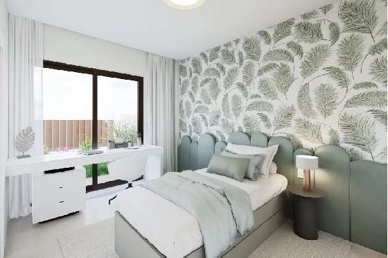 Villa in Los Alcazares zu verkaufen, Woongedeelte 197 m², Zustand Erstbezug, Grondstuk 356 m², 3 Slaapkamers, 3 Badkamers, Pool, ref.: HA-LAN-451-E03-10