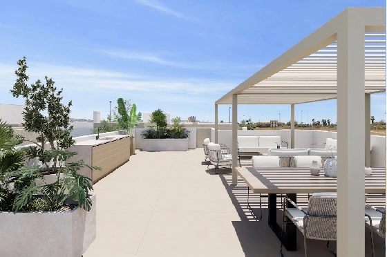 Villa in Los Alcazares zu verkaufen, Woongedeelte 197 m², Zustand Erstbezug, Grondstuk 356 m², 3 Slaapkamers, 3 Badkamers, Pool, ref.: HA-LAN-451-E03-15