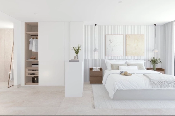 Etagen Apartment in Calpe zu verkaufen, Woongedeelte 133 m², Zustand Erstbezug, + fussboden, Klimaanlage, 3 Slaapkamers, 2 Badkamers, Pool, ref.: HA-CAN-160-A02-15