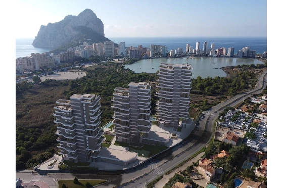 Etagen Apartment in Calpe zu verkaufen, Woongedeelte 133 m², Zustand Erstbezug, + fussboden, Klimaanlage, 3 Slaapkamers, 2 Badkamers, Pool, ref.: HA-CAN-160-A02-5