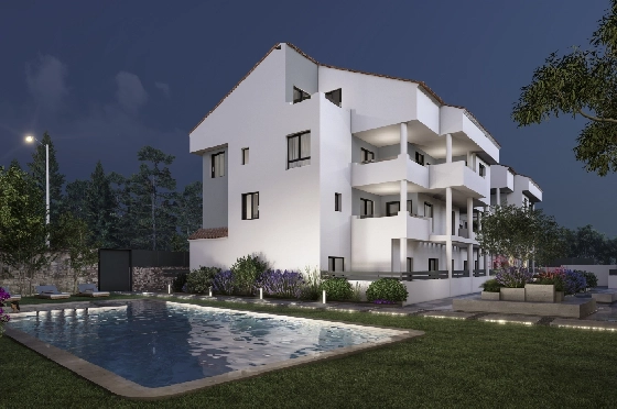 Apartment in Javea zu verkaufen, Woongedeelte 79 m², + KLIMA, Klimaanlage, Grondstuk 17 m², 2 Slaapkamers, 2 Badkamers, Pool, ref.: IV-P3-3-13