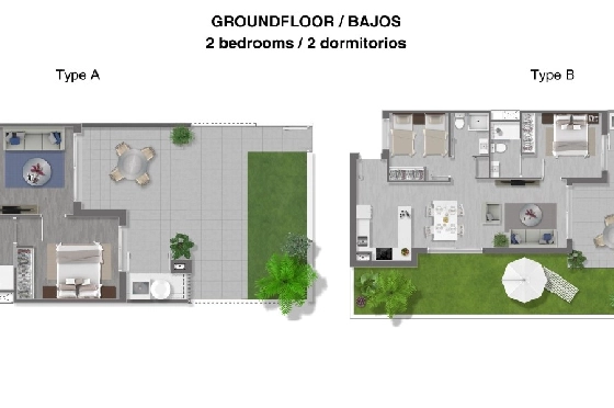 Apartment in Torrevieja(La Mata, Torrevieja, Costa Blanca) zu verkaufen, Woongedeelte 65 m², Grondstuk 92 m², 2 Slaapkamers, 2 Badkamers, Pool, ref.: TW-EDEN-BEACH-12-27