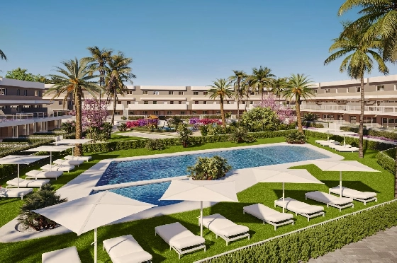 Apartment in Monforte Del Cid(Alenda Golf) zu verkaufen, Woongedeelte 81 m², Grondstuk 162 m², 2 Slaapkamers, 2 Badkamers, Pool, ref.: TW-ALLURE-2-2