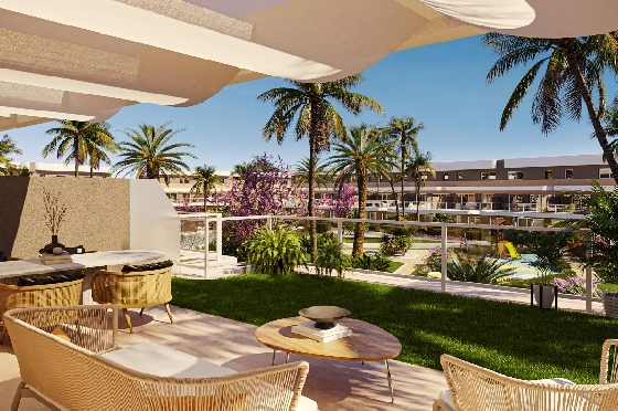 Apartment in Monforte Del Cid(Alenda Golf) zu verkaufen, Woongedeelte 81 m², Grondstuk 162 m², 2 Slaapkamers, 2 Badkamers, Pool, ref.: TW-ALLURE-2-4