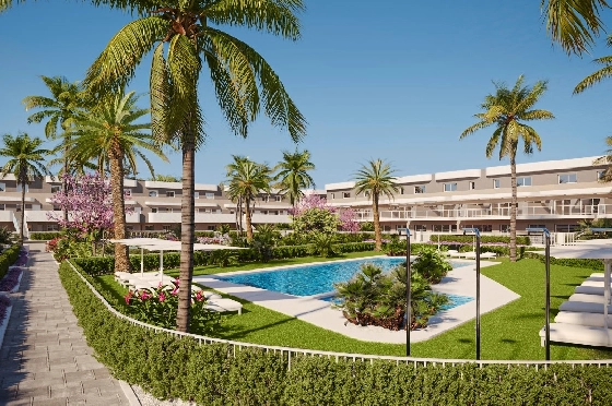 Apartment in Monforte Del Cid(Alenda Golf) zu verkaufen, Woongedeelte 81 m², Grondstuk 162 m², 2 Slaapkamers, 2 Badkamers, Pool, ref.: TW-ALLURE-2-6