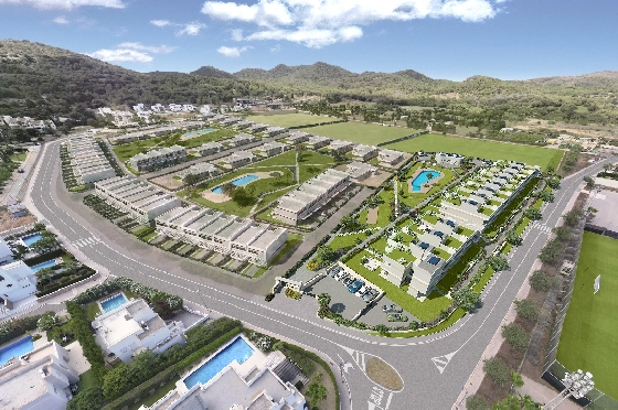 Apartment in Cartagena(La Manga, Murcia, Costa Blanca) zu verkaufen, Woongedeelte 102 m², Grondstuk 227 m², 3 Slaapkamers, 2 Badkamers, Pool, ref.: TW-SIENA,-LA-MANGA-21