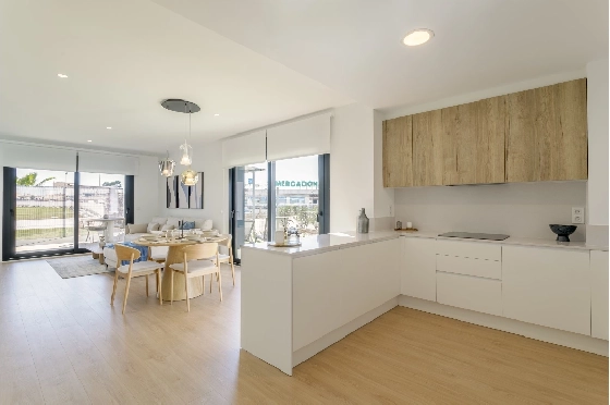 Apartment in Torrevieja(La Mata, Torrevieja, Costa Blanca) zu verkaufen, Woongedeelte 65 m², Grondstuk 115 m², 2 Slaapkamers, 2 Badkamers, Pool, ref.: TW-EDEN-BEACH-2-12