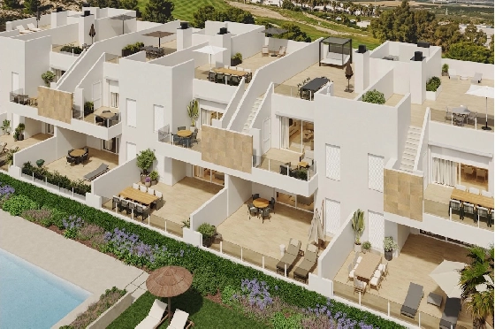 Penthouse Apartment in Algorfa zu verkaufen, Woongedeelte 156 m², Zustand Erstbezug, Klimaanlage, 2 Slaapkamers, 2 Badkamers, Pool, ref.: HA-ARN-116-A03-11