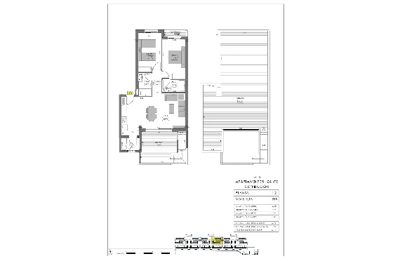 Penthouse Apartment in Algorfa zu verkaufen, Woongedeelte 166 m², Zustand Erstbezug, Klimaanlage, 2 Slaapkamers, 2 Badkamers, Pool, ref.: HA-ARN-115-A03-14