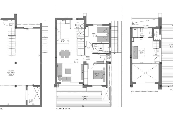 Doppelhaushälfte in Algorfa zu verkaufen, Woongedeelte 293 m², Zustand Erstbezug, Klimaanlage, Grondstuk 292 m², 3 Slaapkamers, 2 Badkamers, Pool, ref.: HA-ARN-116-D02-9