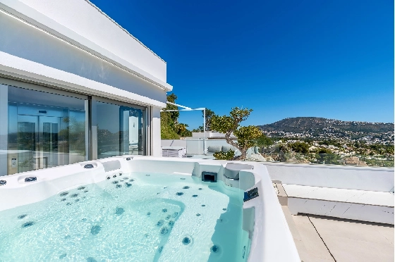 Villa in Moraira zu verkaufen, Woongedeelte 370 m², Bouwjaar 2022, Klimaanlage, Grondstuk 813 m², 4 Slaapkamers, 4 Badkamers, Pool, ref.: AM-12683DR-17