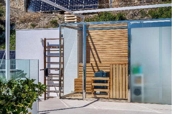 Villa in Moraira zu verkaufen, Woongedeelte 370 m², Bouwjaar 2022, Klimaanlage, Grondstuk 813 m², 4 Slaapkamers, 4 Badkamers, Pool, ref.: AM-12683DR-24
