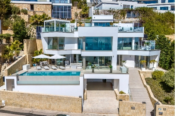 Villa in Moraira zu verkaufen, Woongedeelte 370 m², Bouwjaar 2022, Klimaanlage, Grondstuk 813 m², 4 Slaapkamers, 4 Badkamers, Pool, ref.: AM-12683DR-35