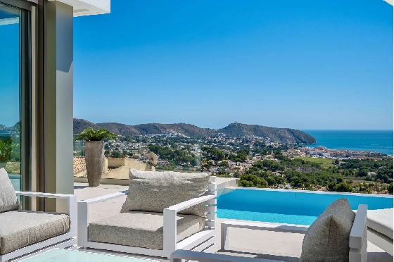 Villa in Moraira zu verkaufen, Woongedeelte 370 m², Bouwjaar 2022, Klimaanlage, Grondstuk 813 m², 4 Slaapkamers, 4 Badkamers, Pool, ref.: AM-12683DR-50