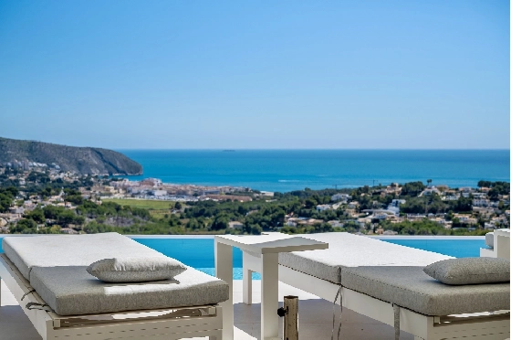 Villa in Moraira zu verkaufen, Woongedeelte 370 m², Bouwjaar 2022, Klimaanlage, Grondstuk 813 m², 4 Slaapkamers, 4 Badkamers, Pool, ref.: AM-12683DR-6