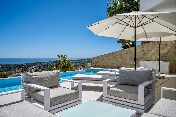 Villa in Moraira zu verkaufen, Woongedeelte 370 m², Bouwjaar 2022, Klimaanlage, Grondstuk 813 m², 4 Slaapkamers, 4 Badkamers, Pool, ref.: AM-12683DR-7