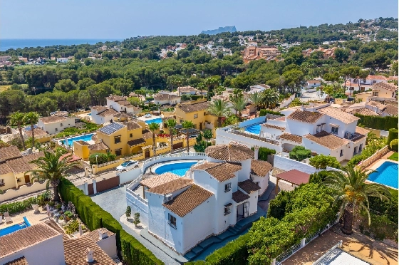 Villa in Moraira zu verkaufen, Woongedeelte 290 m², Bouwjaar 2003, + Ofen, Klimaanlage, Grondstuk 847 m², 3 Slaapkamers, 3 Badkamers, Pool, ref.: AM-12692DR-14