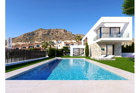 Villa in Finestrat zu verkaufen, Woongedeelte 157 m², Grondstuk 517 m², 3 Slaapkamers, 3 Badkamers, Pool, ref.: CPS-ESPH995-2